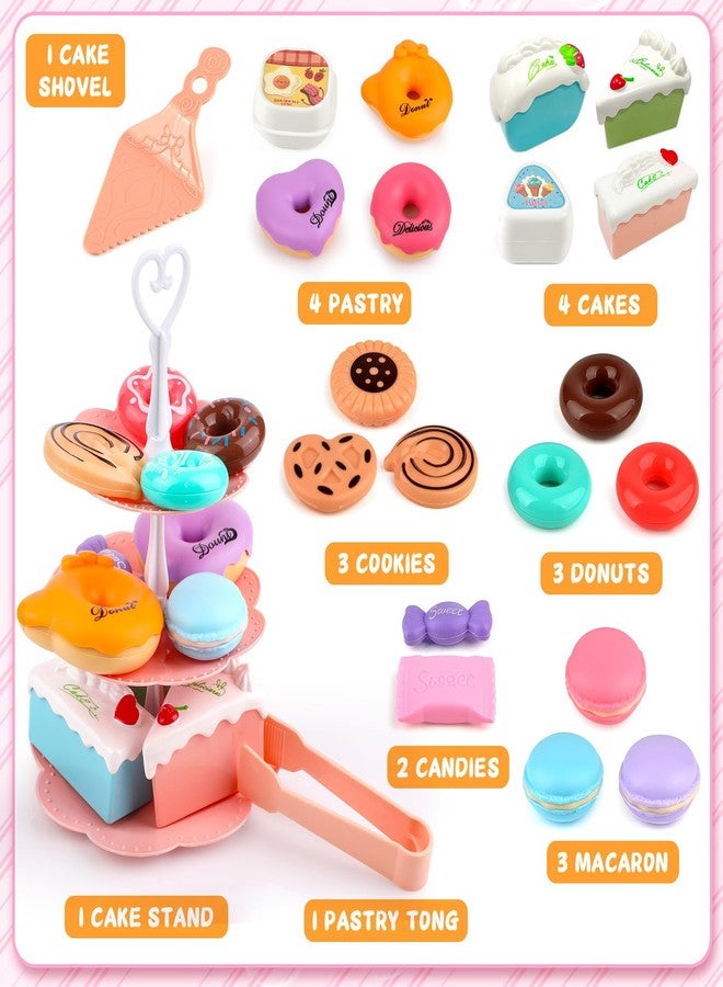 Minnot Tea Party Set for Little Girls, Flower Tea Sets Toys for Toddlers Girls Age 3 4 5 6 Year Old, Toddler Kids Kitchen Pretend Play Toys - Image 2